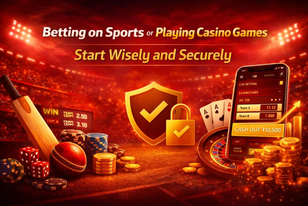 Betting on sports or playing casino games online with a secure and responsible approach