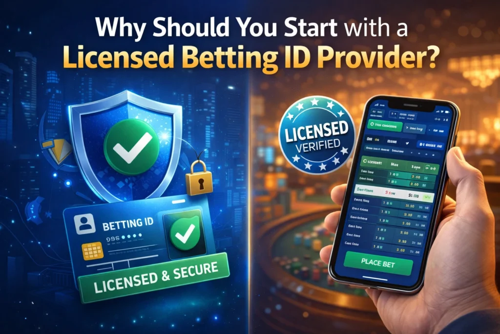 Why should you start with a licensed betting ID provider showing secure betting ID verification and licensed online betting interface