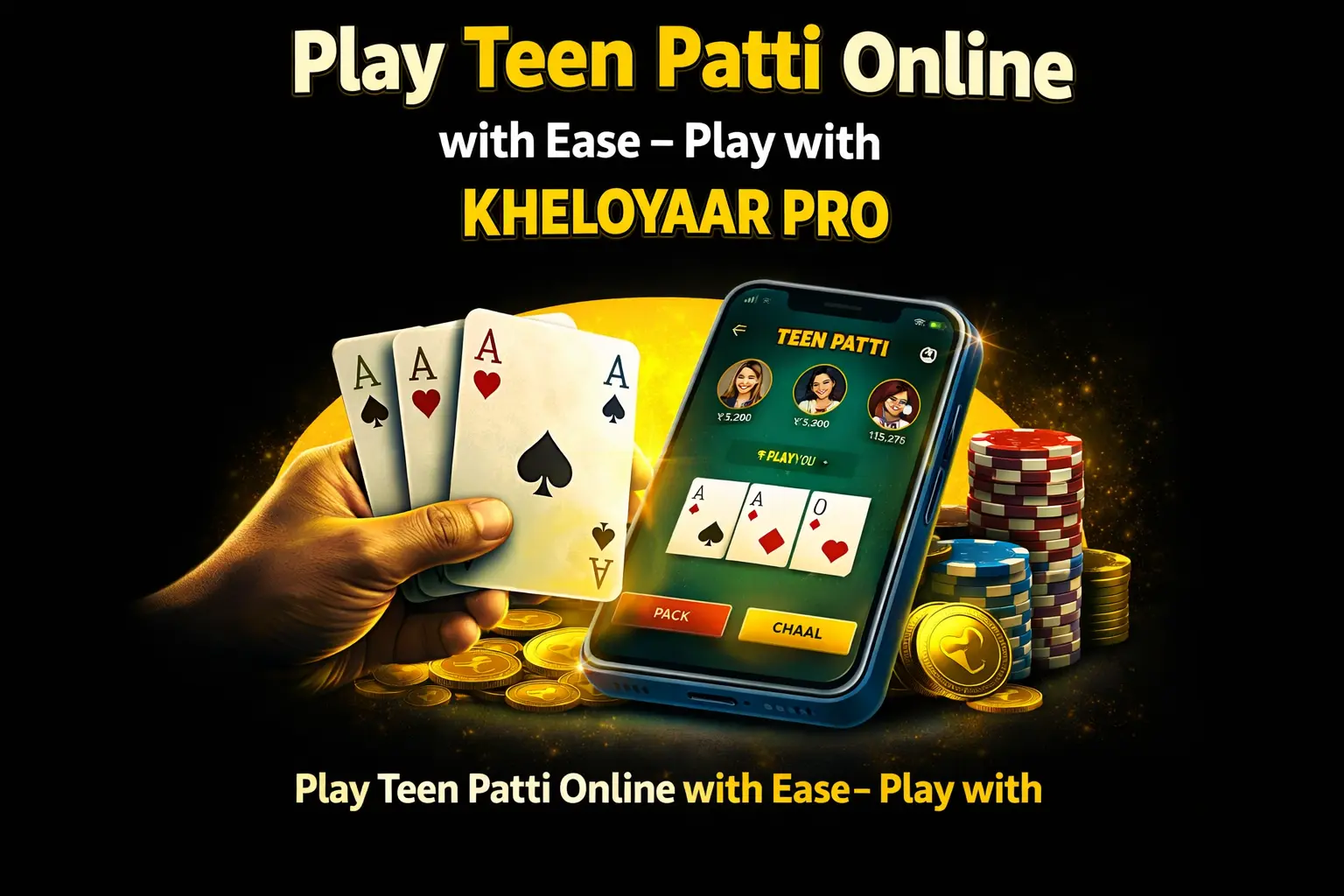 Play Teen Patti Online with Ease